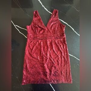 Elegant Lulus Burgundy Sequin Dress‎